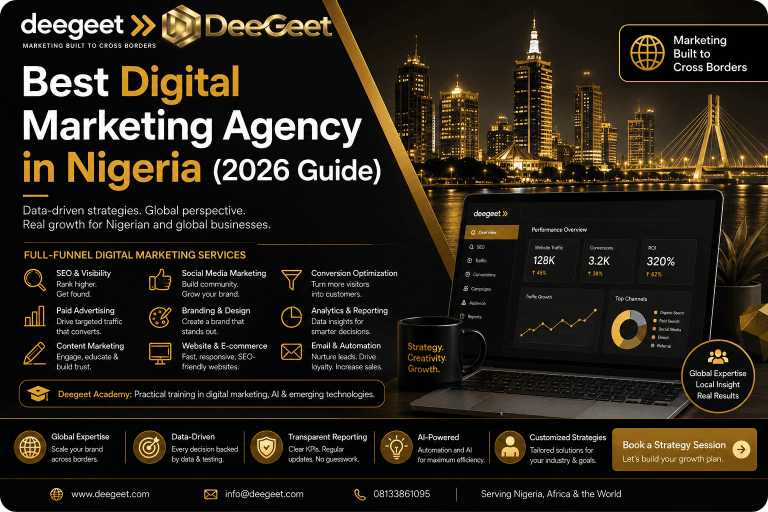 Best Digital Marketing Agency in Nigeria (2026 Guide) | Why Deegeet Stands Out
