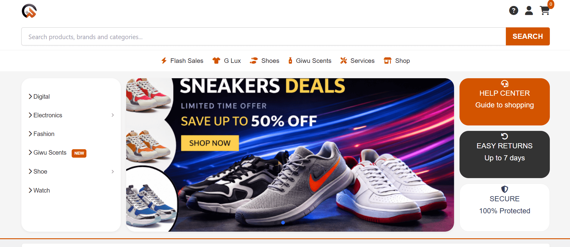 Giwu Store E-commerce Website